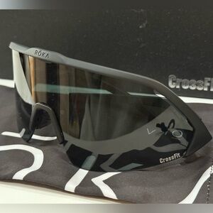 ROKA Men's Performance Sunglasses - Black with CrossFit on lens